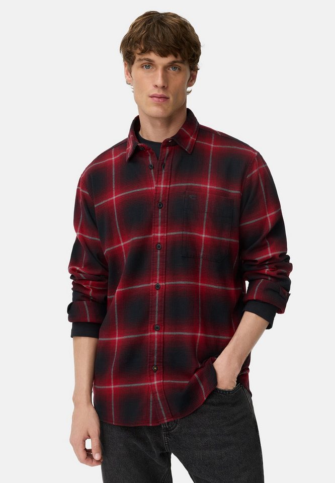 camel active Flanellhemd aus leichtem Flanell Langarm Kentkragen Kentkragen von camel active
