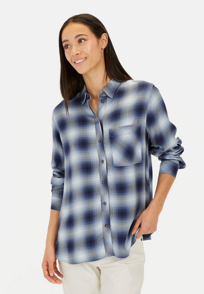 camel active Flanellhemd aus reiner Viskose Langarm Button-Down Button-Down von camel active