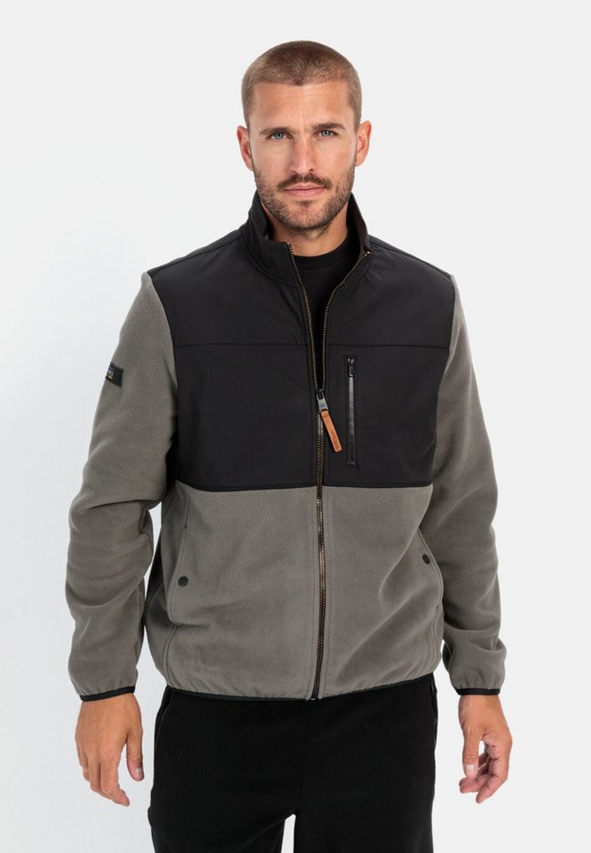 camel active Fleecejacke aus recyceltem Material Badge von camel active