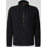camel active Fleecejacke mit Stehkragen und Label-Stitching in Anthrazit, Größe XXL camel active Fleecejacke mit Stehkragen und Label-Stitching in Anthrazit, Größe XXL von camel active