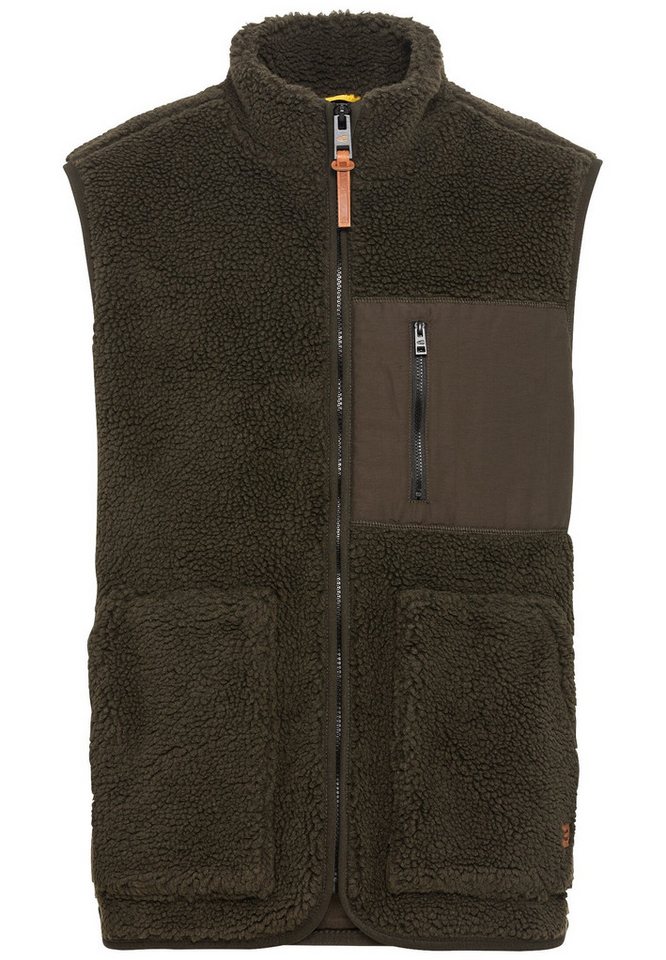 camel active Fleeceweste Fleeceweste aus recyceltem Polyester von camel active