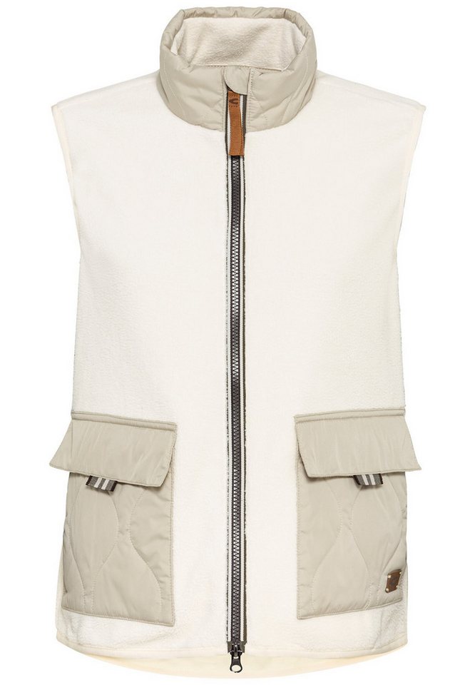 camel active Fleeceweste Teddy Fleeceweste mit Stehkragen von camel active