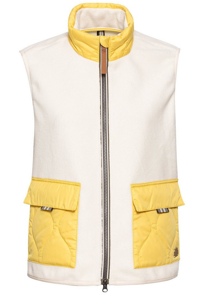 camel active Fleeceweste Teddy Fleeceweste mit Stehkragen von camel active