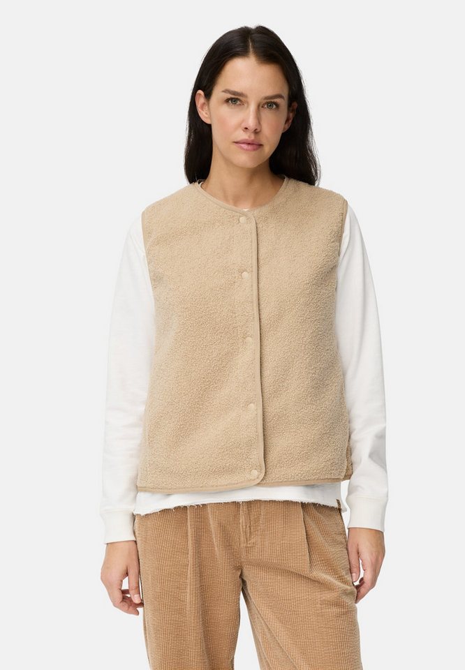 camel active Fleeceweste mit Knopfverschluss ärmellos Stehkragen von camel active