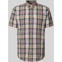camel active Freizeithemd aus Leinen-Baumwoll-Mix mit Button-Down-Kragen in Dunkelblau, Größe XL camel active Freizeithemd aus Leinen-Baumwoll-Mix mit Button-Down-Kragen in Dunkelblau, Größe XL von camel active