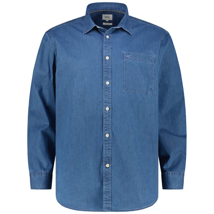 camel active Freizeithemd mit Indigo-Färbung von camel active