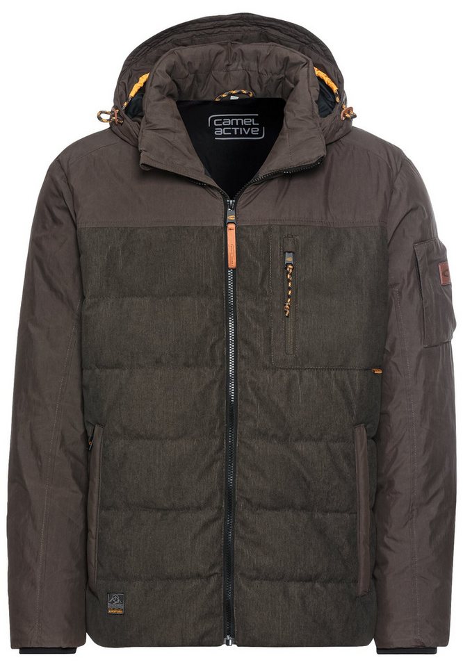 camel active Funktionsjacke Stepp-Blouson mit abnehmbarer Kapuze - Regular Fit von camel active