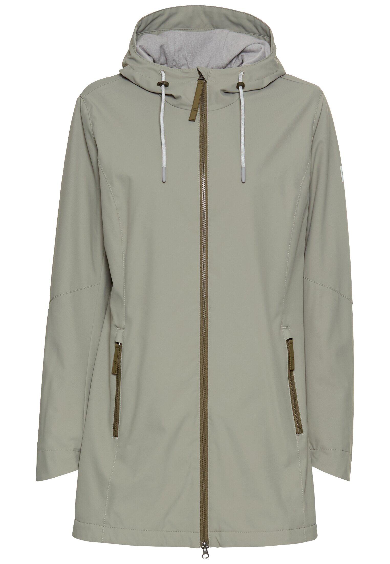 camel active - Funktionsjacke aus leichtem Softshell und reflektierenden Details misty sage - Gr. - 42 von camel active