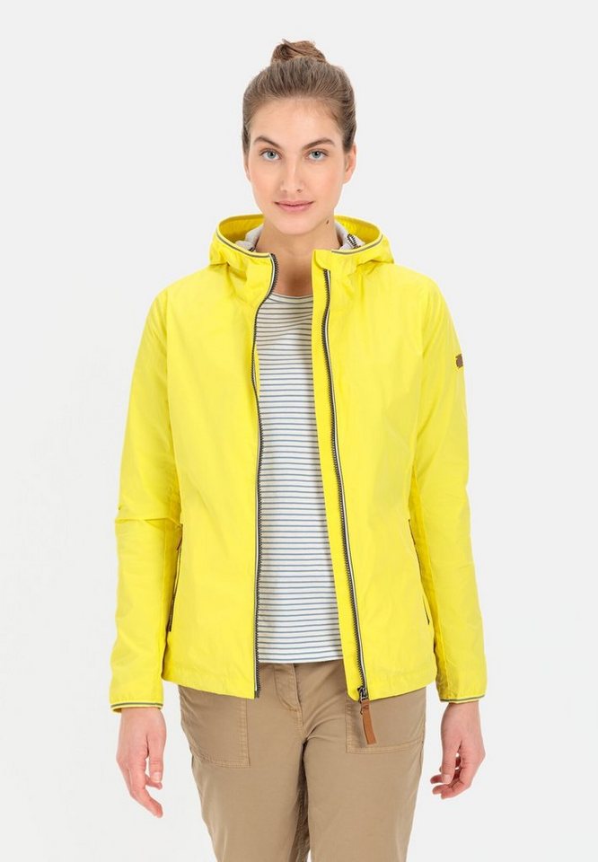 camel active Funktionsjacke aus recyceltem Polyester Langarm Kapuze Markenlabel von camel active