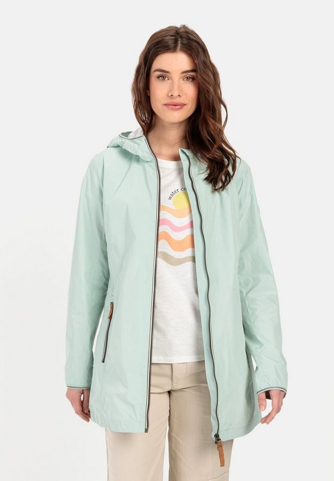 camel active Funktionsjacke aus recyceltem Polyester Langarm Kapuze Markenlabel von camel active