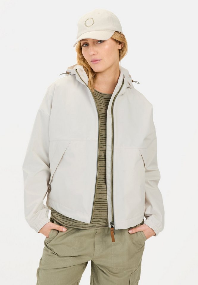 camel active Funktionsjacke aus recyceltem Polyester Langarm Kapuze Markenlogo von camel active