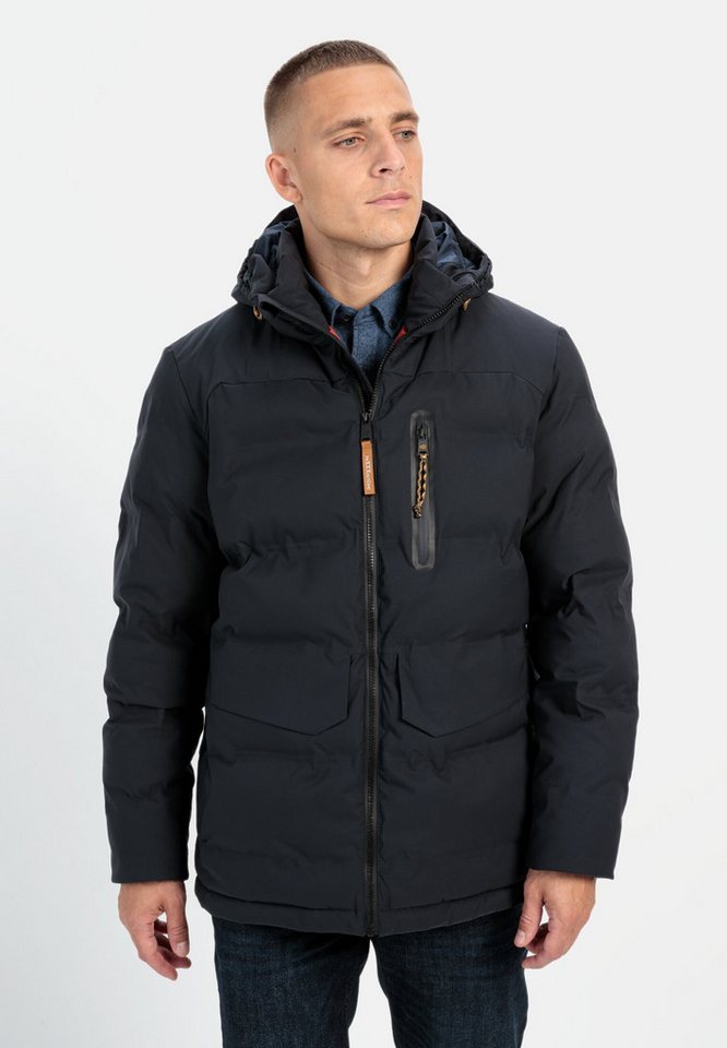 camel active Funktionsjacke aus recyceltem Polyester Markenlabel von camel active