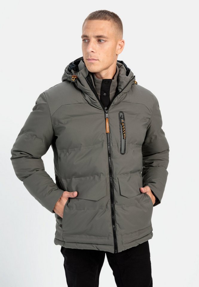 camel active Funktionsjacke aus recyceltem Polyester Markenlabel von camel active