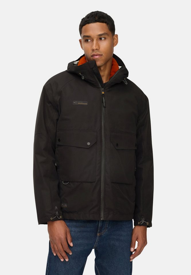 camel active Funktionsjacke mit 2-in-1-Funktion Langarm Kapuze Markenlogo von camel active