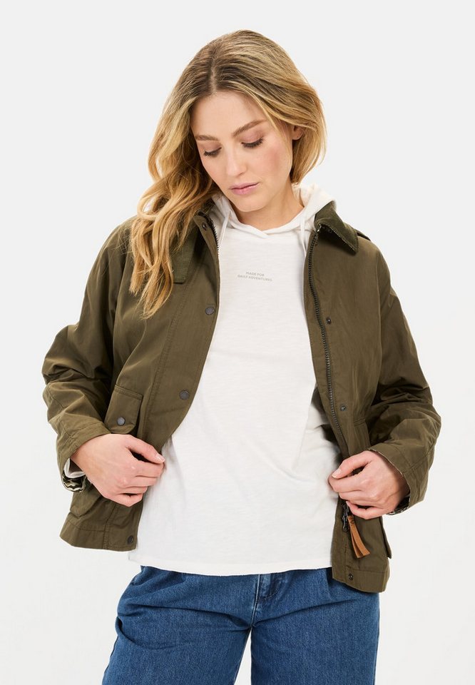 camel active Funktionsjacke mit Cordkragen Markenlabel von camel active