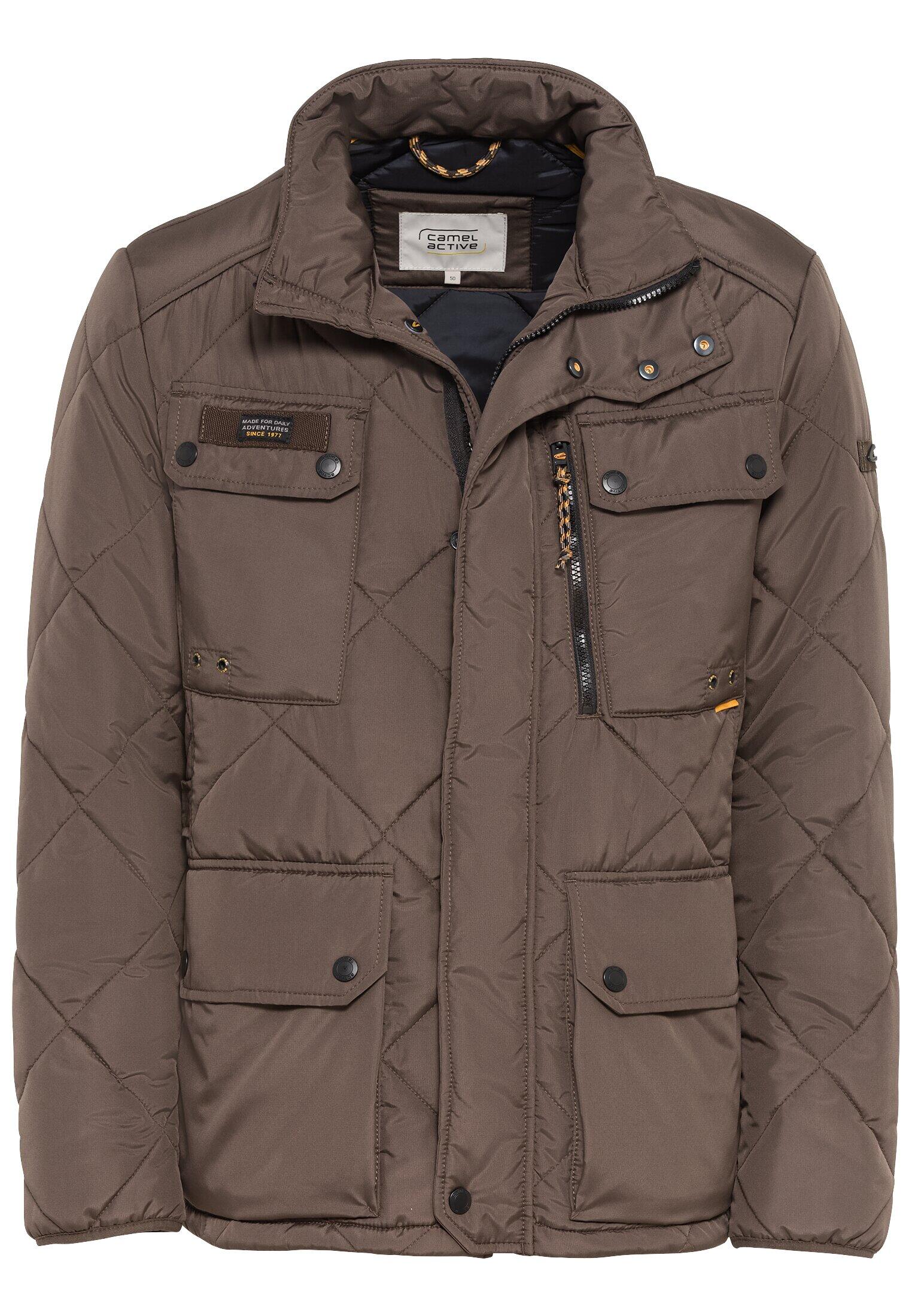camel active - Funktionsjacke mit Rautensteppung dark choclate - Gr. - 52 von camel active
