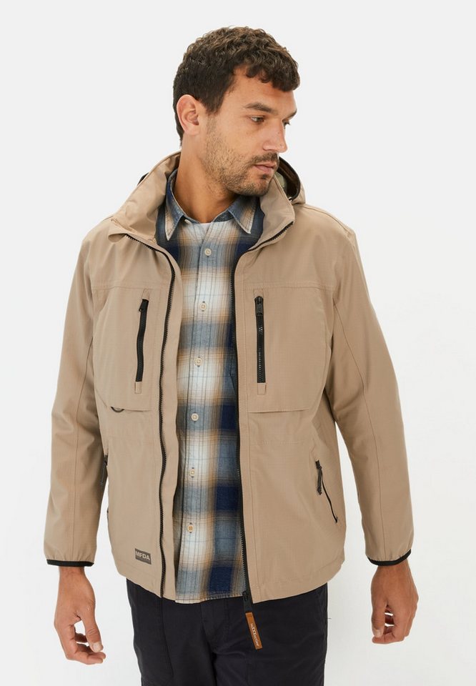 camel active Funktionsjacke mit abnehmbarer Kapuze Markenlabel von camel active