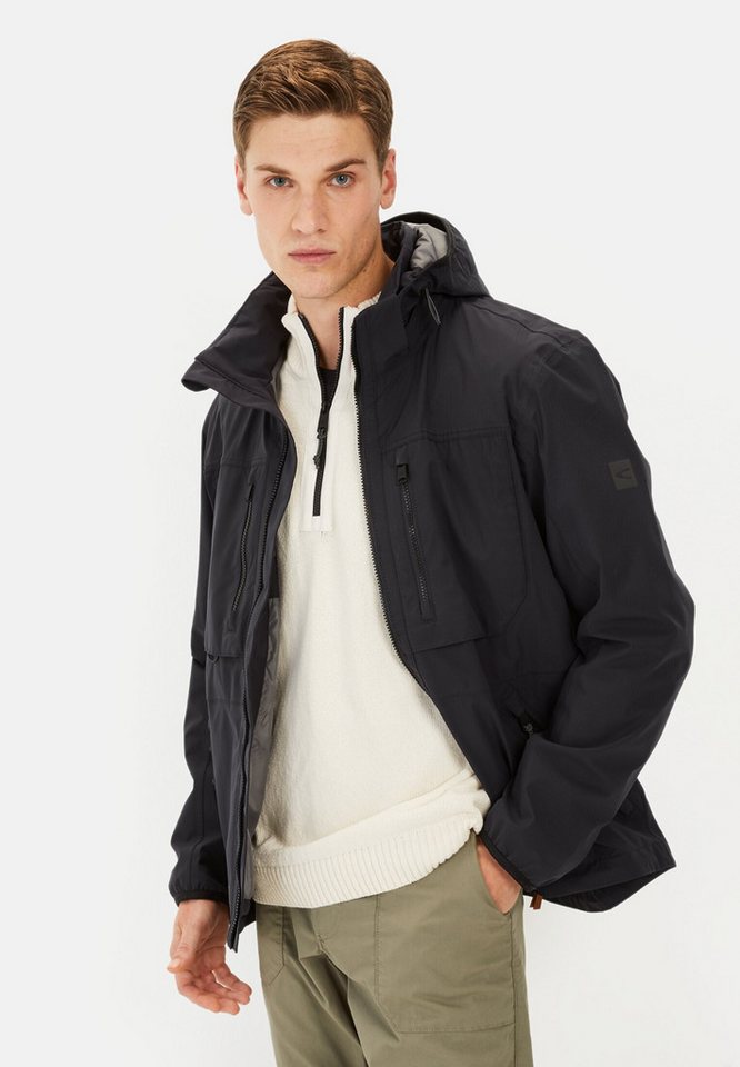 camel active Funktionsjacke mit abnehmbarer Kapuze Markenlabel von camel active