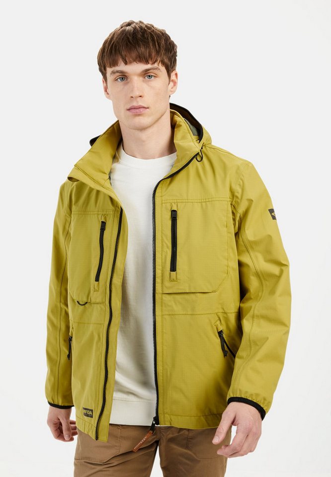 camel active Funktionsjacke mit abnehmbarer Kapuze Markenlabel von camel active