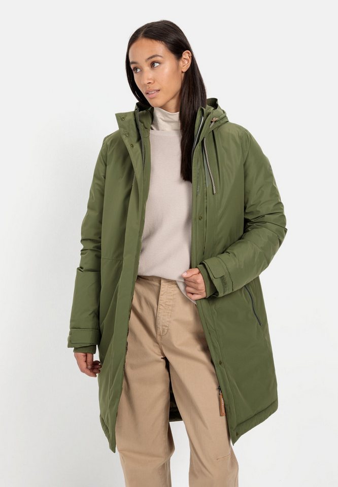 camel active Funktionsmantel aus recyceltem Polyester Kapuze von camel active
