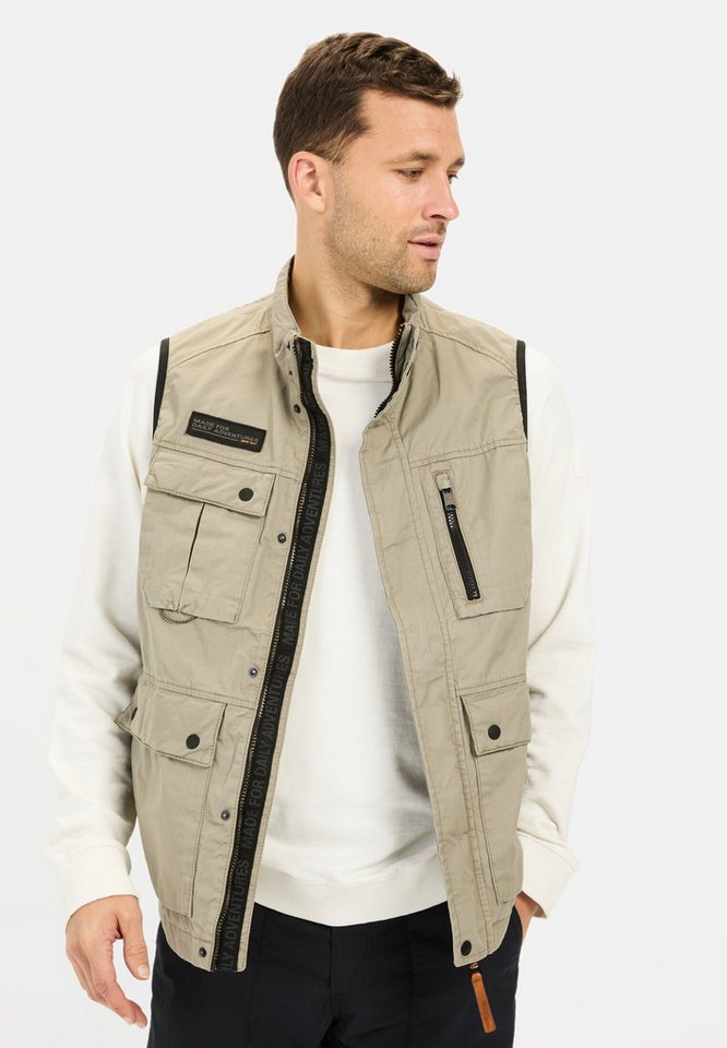 camel active Funktionsweste mit Stehkragen ärmellos Stehkragen Weste_Outdoor-Weste von camel active