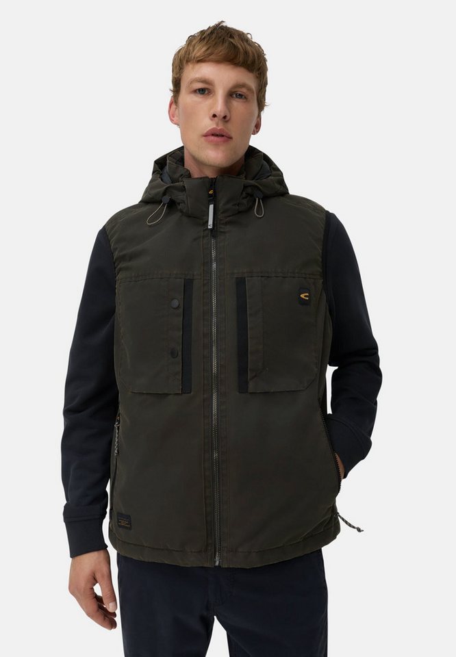 camel active Funktionsweste mit abnehmbarer Kapuze ärmellos Abnehmbare Kapuze Weste_Outdoor-Weste von camel active