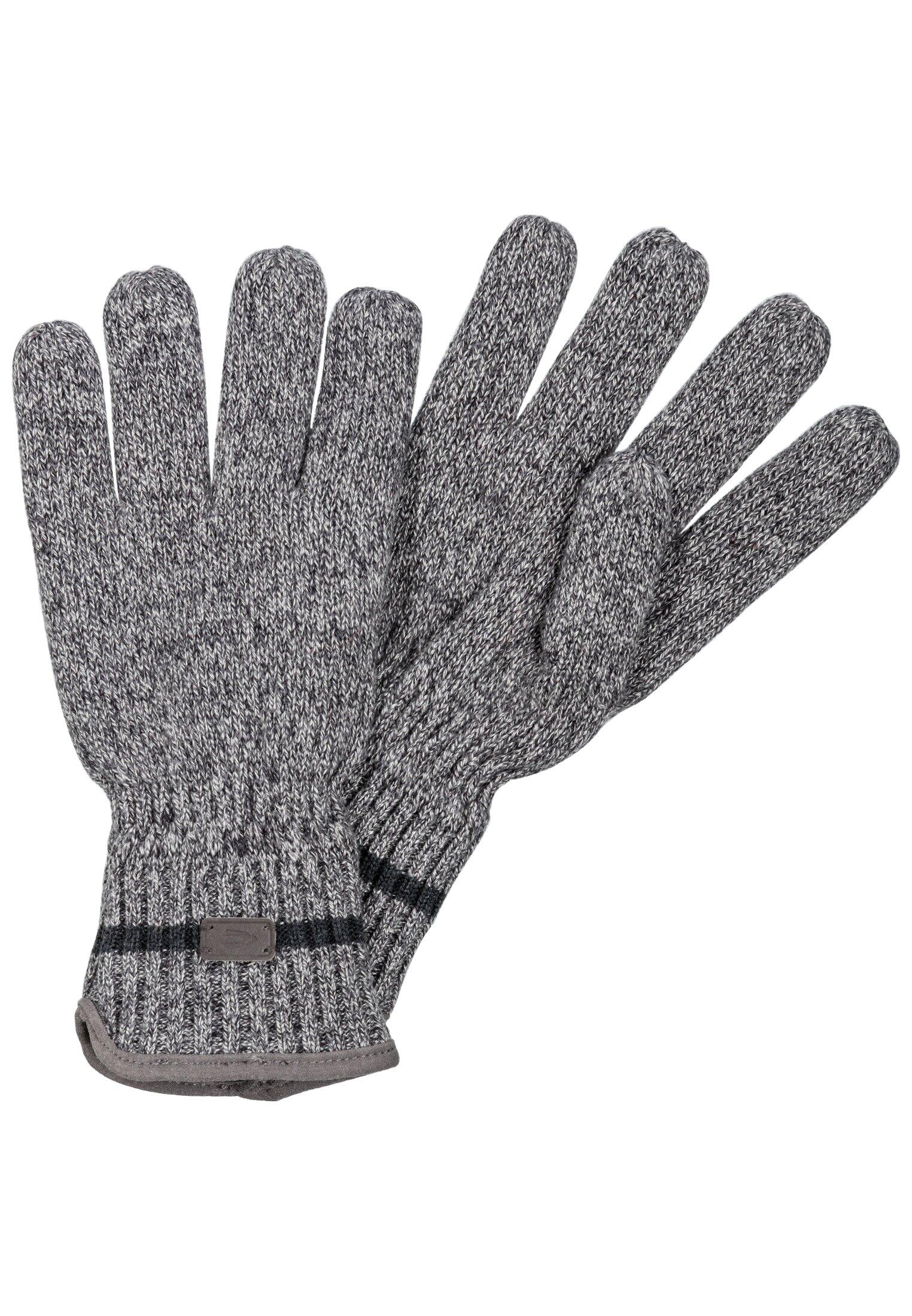 camel active - Gefütterte Strickhandschuhe stone grey - Gr. - L von camel active