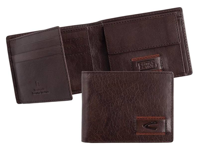 camel active Geldbörse Herrenbörse Querformat mit Klappe und Fotofach dunkelbraun von camel active