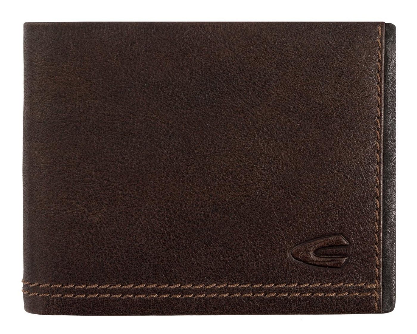 camel active Geldbörse Scheintasche Geldbörse Herrenbörse querformat, Leder braun brown osaka von camel active