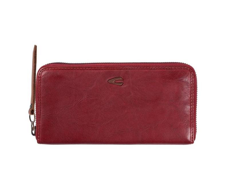 camel active Geldbörse camel active Langbörse Leder, Reißverschluss, rot von camel active