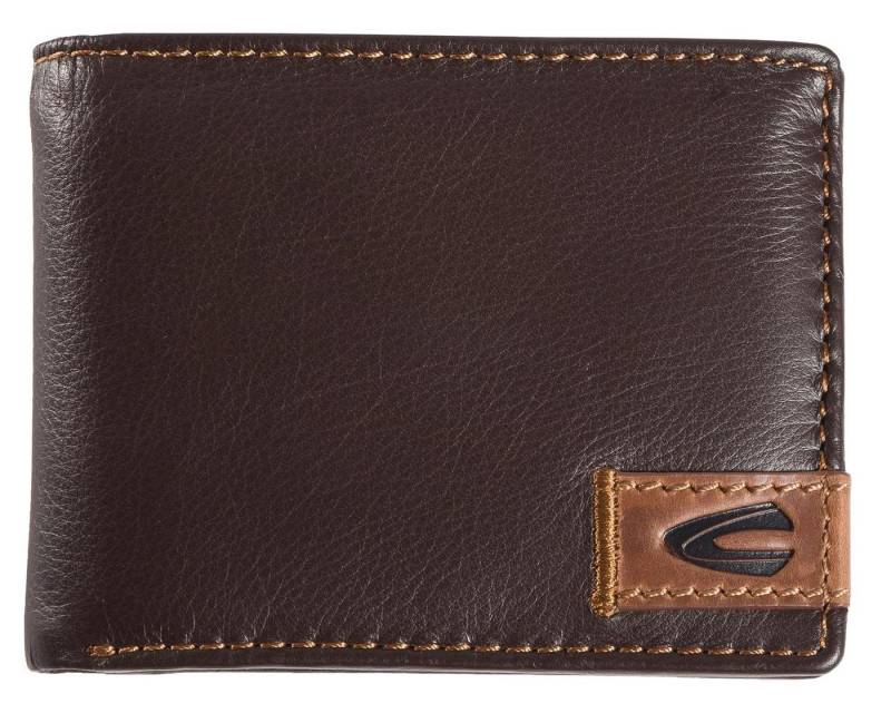 camel active Geldbörse kleine dunkelbraune Lederbörse querformat Scheintasche von camel active