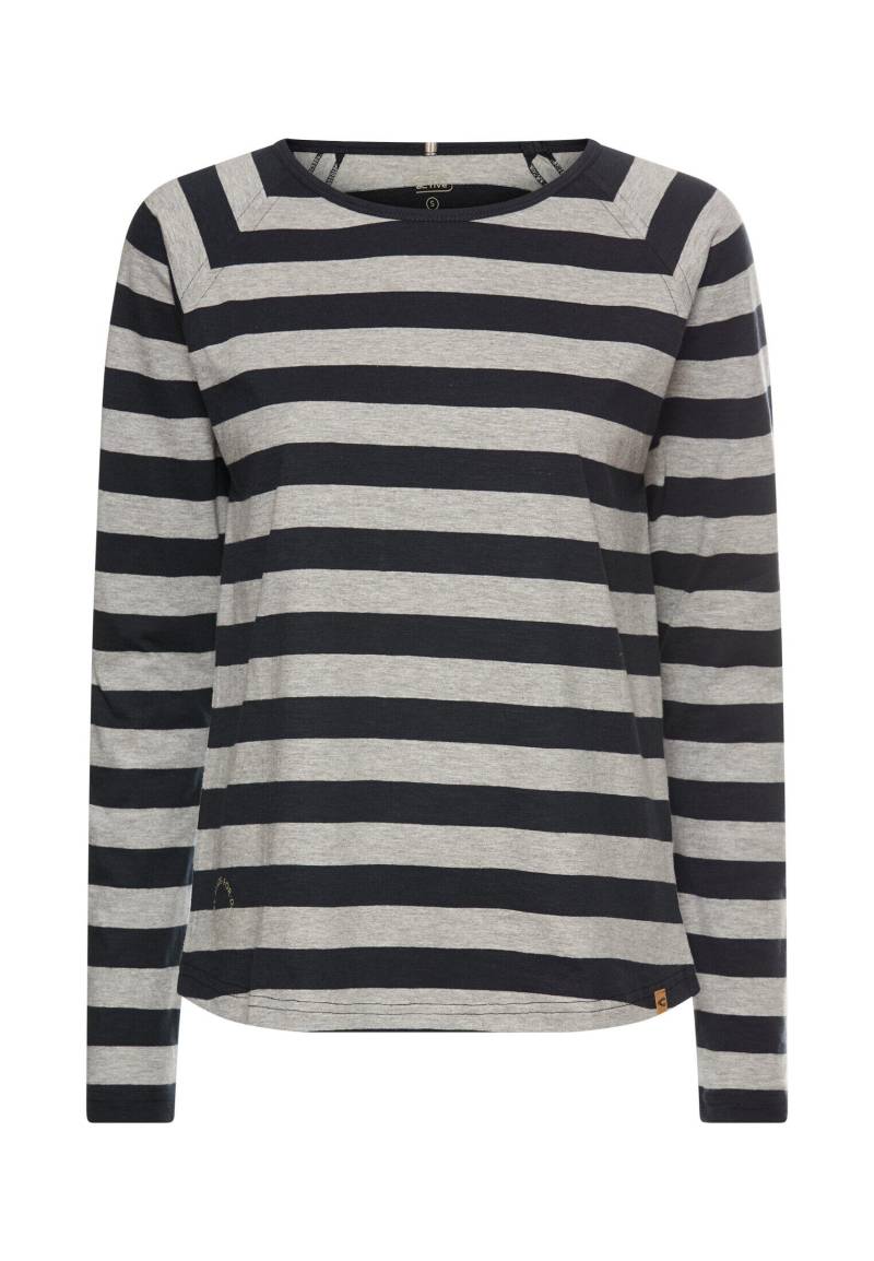 camel active - Gestreiftes Langarmshirt mit Raglanärmeln - Gr. - M von camel active