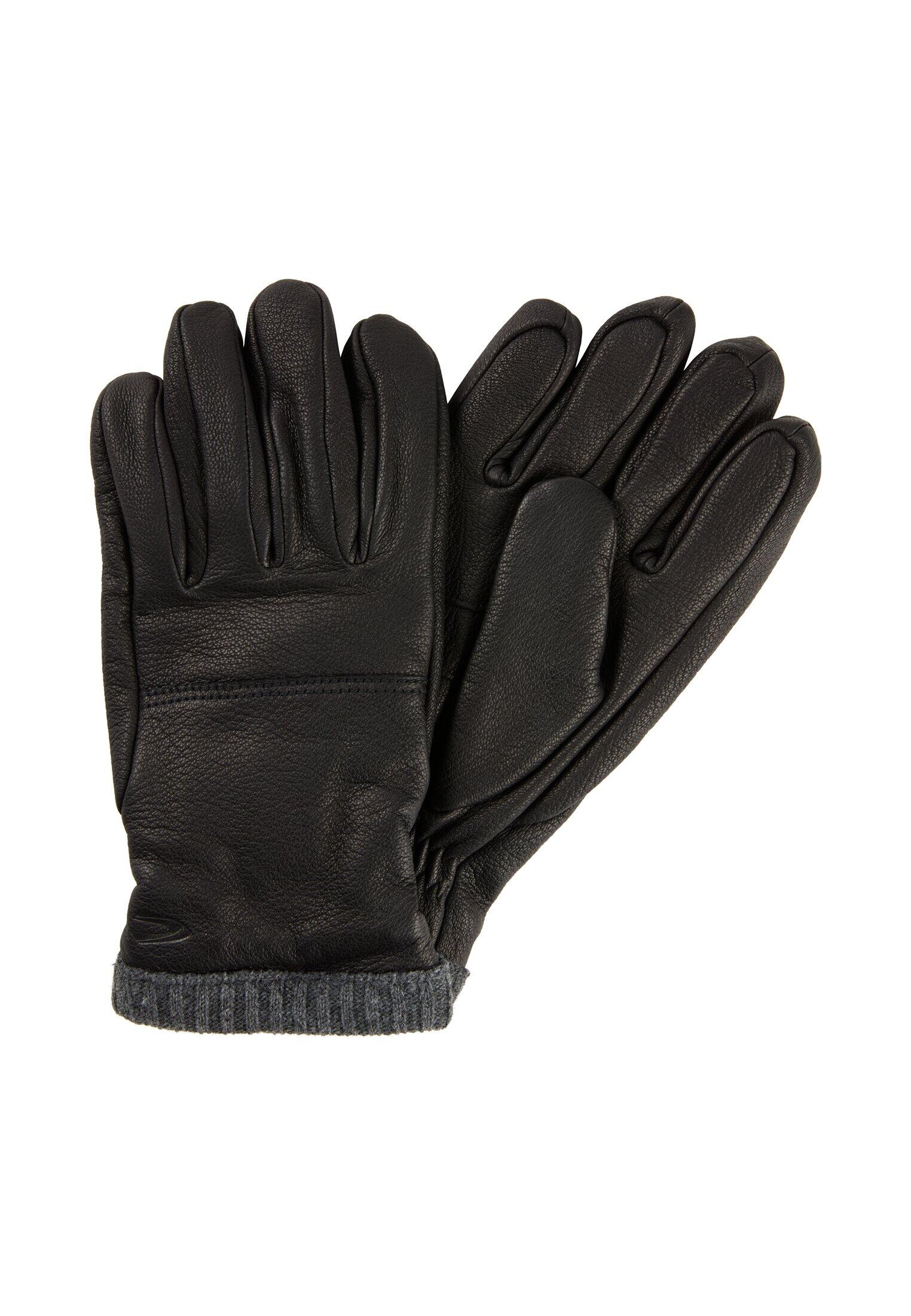 camel active - Handschuhe aus Leder asphalt - Gr. - M von camel active