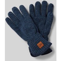 camel active Handschuhe mit Label-Detail in Marine, Größe M von camel active