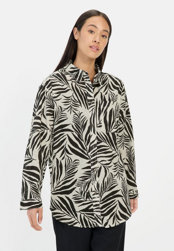 camel active Hemdbluse aus Baumwolle Allover Print camel active Hemdbluse aus Baumwolle Allover Print von camel active