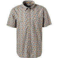 camel active Herren Kurzarmhemd grün geblümt von camel active