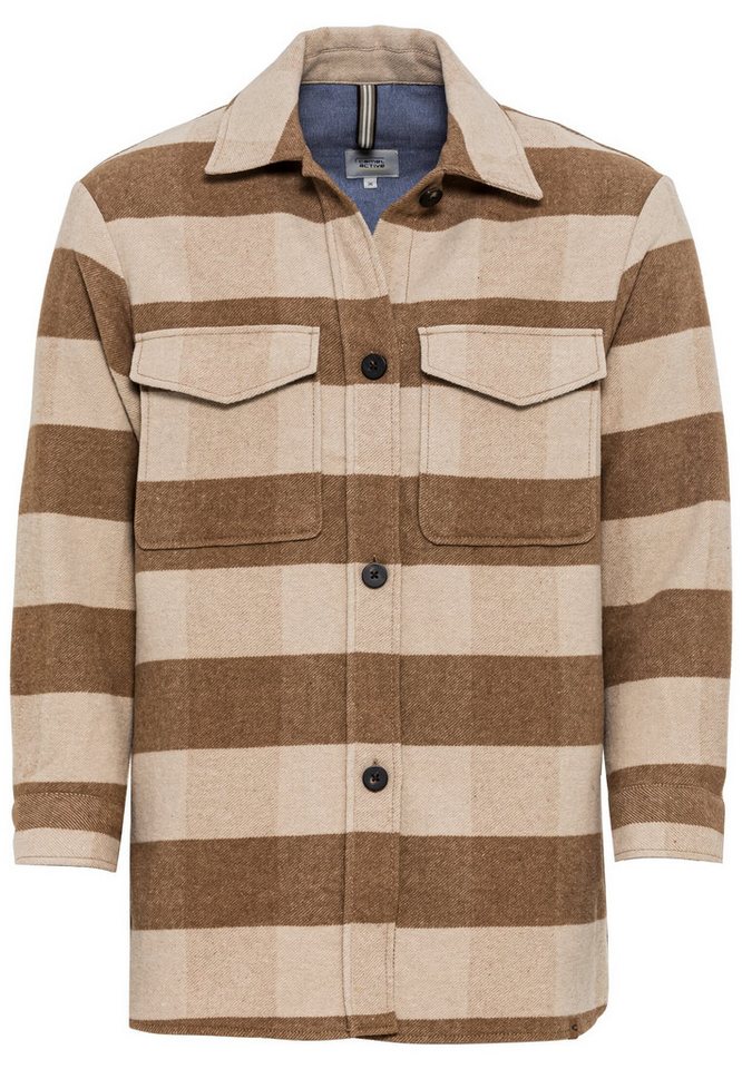 camel active Hemdjacke Overshirt im Karomuster von camel active