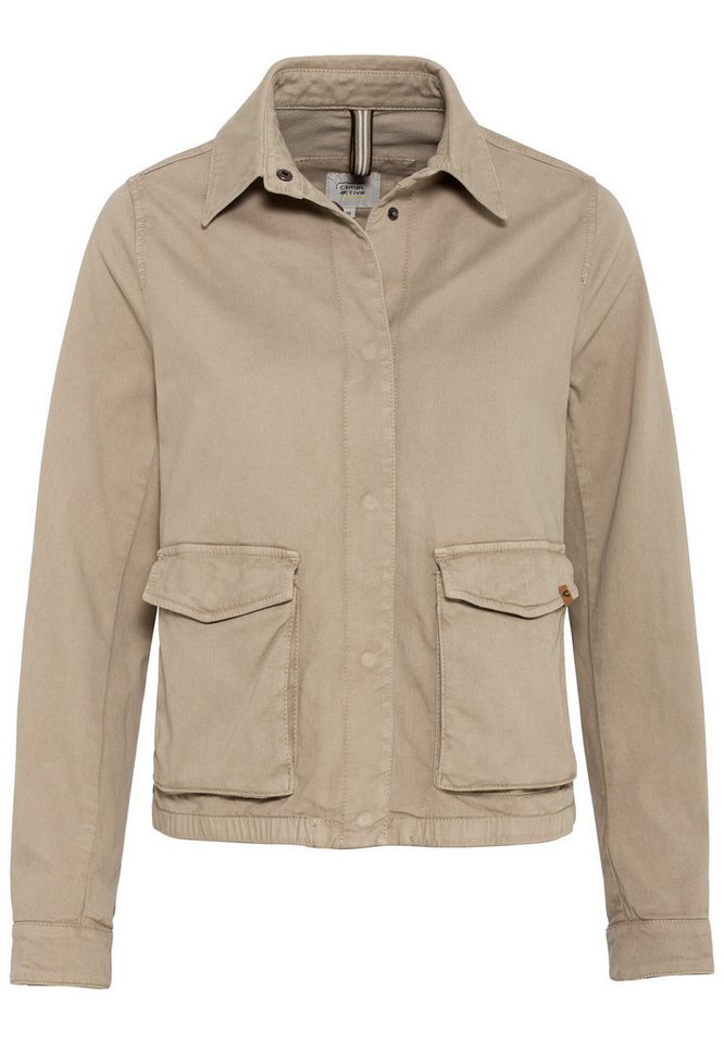 camel active Hemdjacke Worker Jacket aus einem angenehmen Baumwollmix von camel active