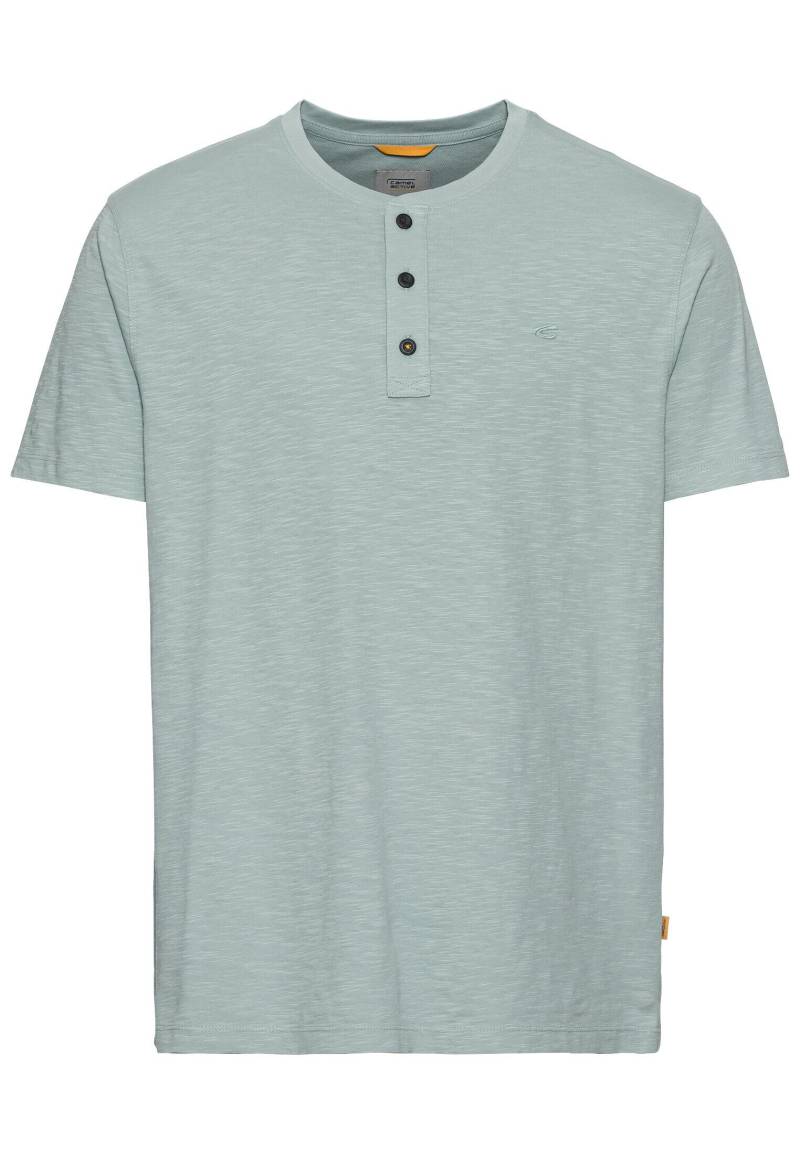 camel active - Henley-Shirt aus zertifiziertem Organic Cotton aqua green - Gr. - XXL von camel active