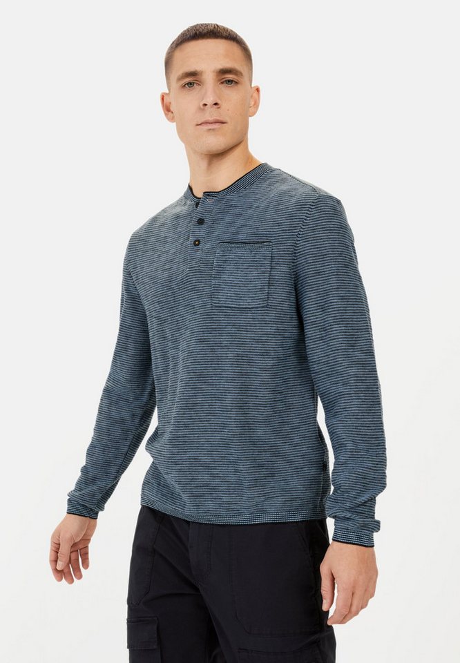 camel active Henleyshirt aus einem Baumwollmix Langarm Henley von camel active