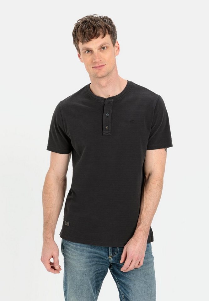 camel active Henleyshirt aus reiner Baumwolle Halbarm Henley von camel active