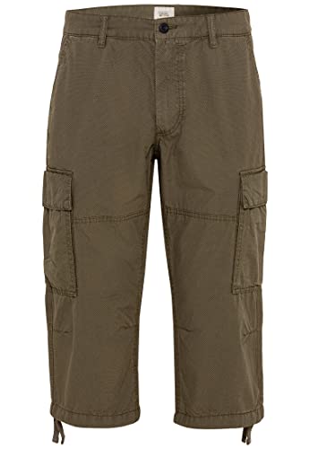 camel active Herren 3/4 Cargo Shorts Regular Fit Oliv menswear-34IN von camel active