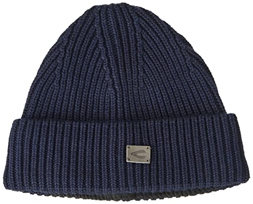 camel active Herren 406490/8m49 Beanie-Mütze, Night Blue, Einheitsgröße von camel active