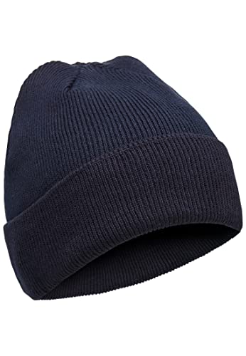 camel active Herren 406520/8m52 Beanie-Mütze, Night Blue, Einheitsgröße von camel active