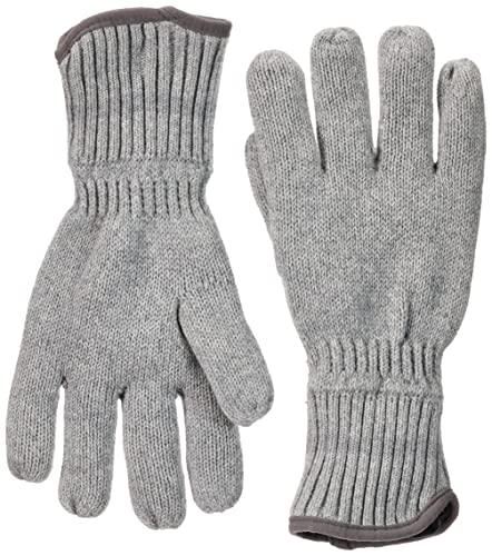 camel active Herren 408520/8G52 Knitted Gloves, Cloudy Grey, L von camel active