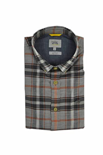 camel active Herren 409117/1S17 Hemd, Stone Grey, M von camel active