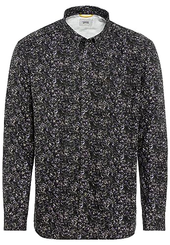 camel active Herren Langarm Hemd mit Allover-Print Dunkelgrün, menswear-3XL von camel active
