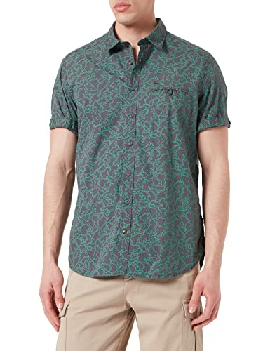 camel active Herren 409231/7S30 Hemd, Graphit Grey, S von camel active