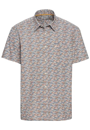 camel active Herren Kurzarmhemd mit Allover-Print Mehrfarbig, Menswear-L von camel active
