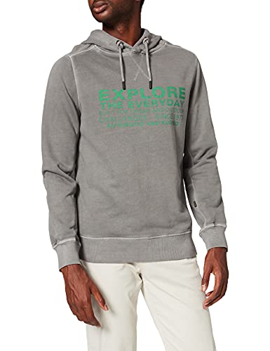 camel active Herren 409312/6F02 Kapuzenpullover, Stone Grey, S von camel active